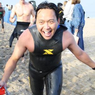 Jed Participating in Malibu Triathlon