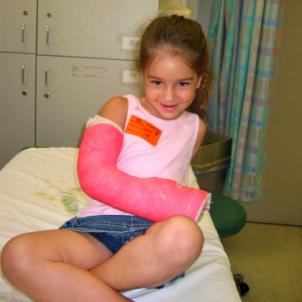 Sydney after surgery at Children's Hospital Los Angeles