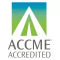 Colorful badge with text "ACCME Accredited"