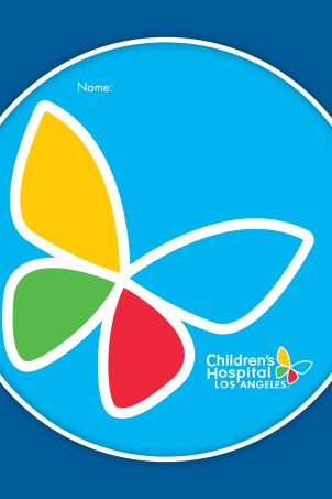 Colorful Children's Hospital Los Angeles butterfly logo