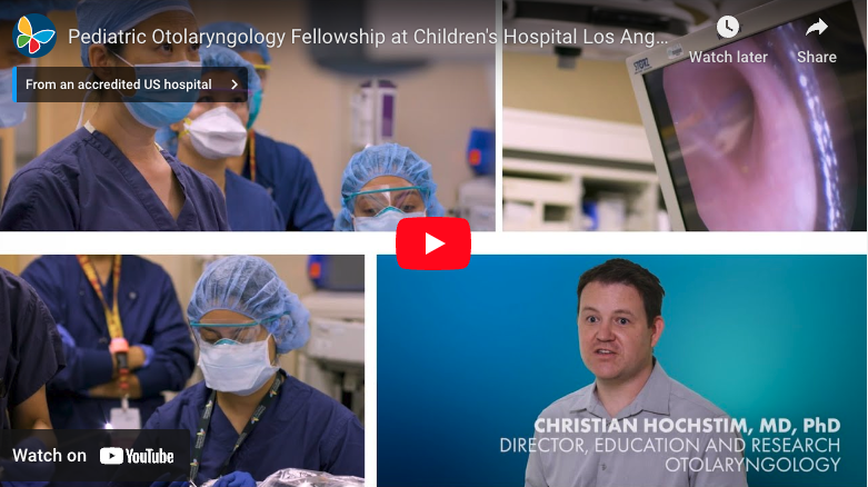 Pediatric Otolaryngology Fellowship