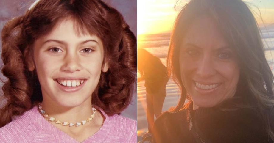 Photos of Dawn Wilcox as a child and adult