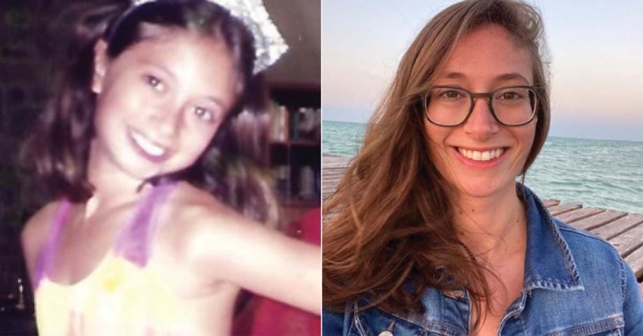 Photos of Marisa Glucoft as a child and adult