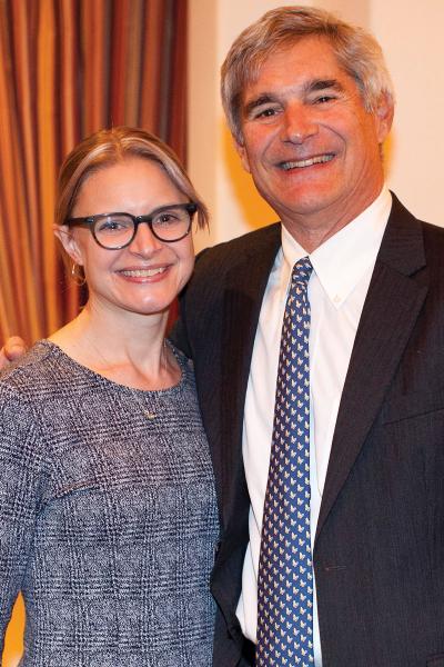Left to right: Jennifer Raymond, MD, MCR, and Kevin Brogan, Chair of the Foundation Board of Trustees