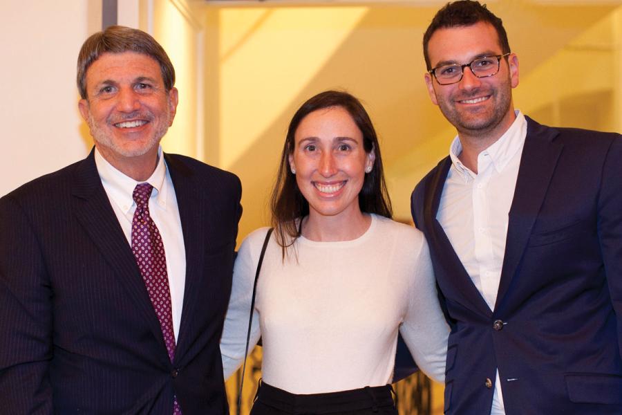 Left to right: Paul S. Viviano, CHLA Foundation Trustee Stephanie Beck Bronfman, MD, and Jeremy Bronfman