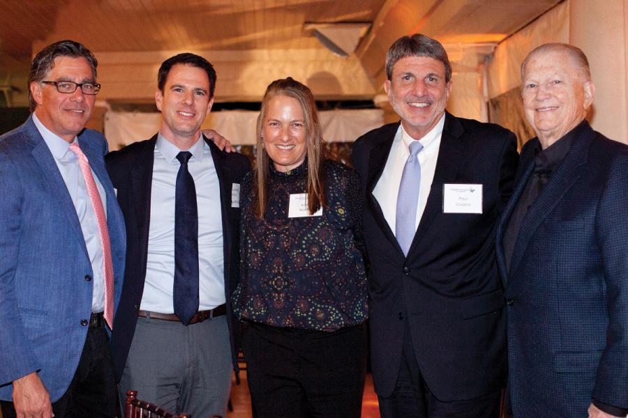Left to right: Jeffrey Worthe, Chair of the CHLA Board of Directors; Gabe Greenbaum, a member of the CHLA Foundation Board of Trustees; Kristin Worthe; Paul S. Viviano, CHLA President and CEO; and Burt Sugarman