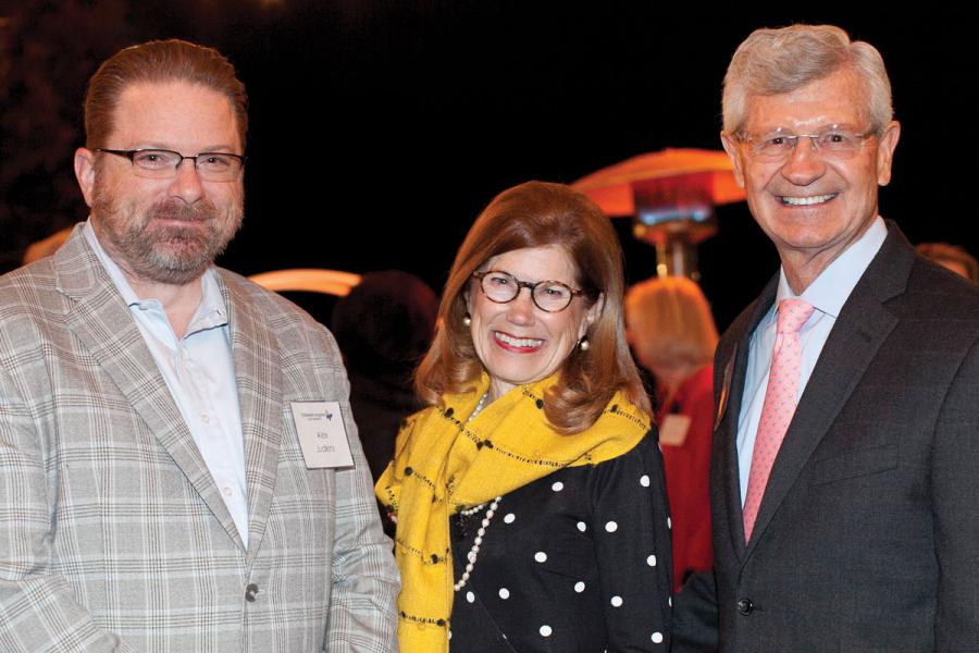 Left to right: Alexander Judkins, MD, FCAP, FRCP (Edin), Pathologist-in-Chief and Executive Director of the Center for Personalized Medicine at CHLA; Janice Toebben; and Gary Toebben, a member of the CHLA Foundation Board of Trustees