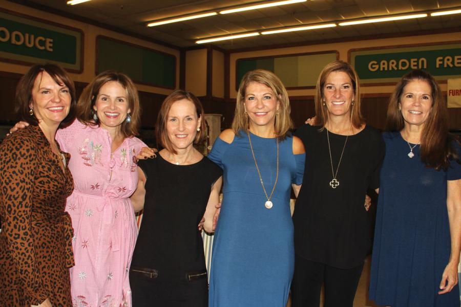 Every year the Pasadena Guild puts on the Treasures & Trivia rummage sale to fundraise for CHLA. Left to right: Pasadena Guild members Beth Price, Anne Alford, Melissa Patterson, Cherie Harris, Alison Condon and Cathy Woolway at the Treasures & Trivia prev