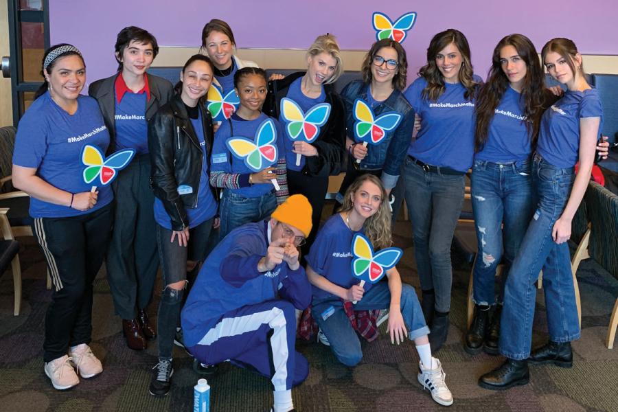 Celebrities and social media influencers joined together in support of Make March Matter during a CHLA Hollywood Cares for Kids Third Thursday event. These special guests delivered coffee, tea and snacks to families and staff and enjoyed craft projects wit