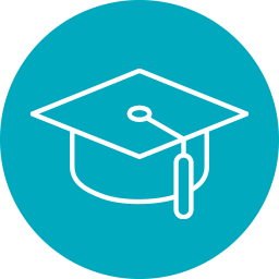 icon image of graduation cap