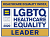 Badge - Healthcare Equality Index LGBTQ Healthcare Equality Leader - Human Rights Campaign Foundation