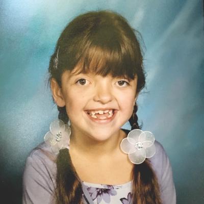 Madison Carmenate at age 8.
