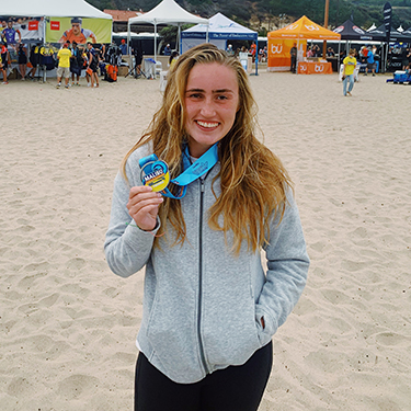 Lauren at the 2021 Malibu Triathlon