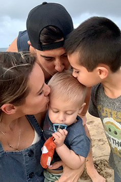 893247-Kai4-237x355.jpg Family photo of mom, dad and brother Cruz kissing Kai