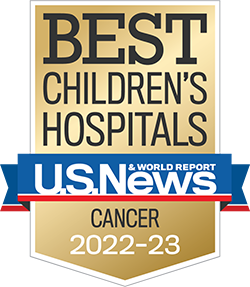 USNWR badge - Best Children's Hospital - Cancer