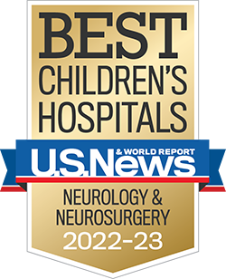 USNWR Badge - Best Children's Hospital - Neurology and Neurosurgery