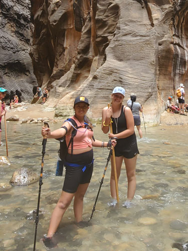 Owen-Cup-of-Noodles.jpg Desiree and friend hiking at Zion National Park