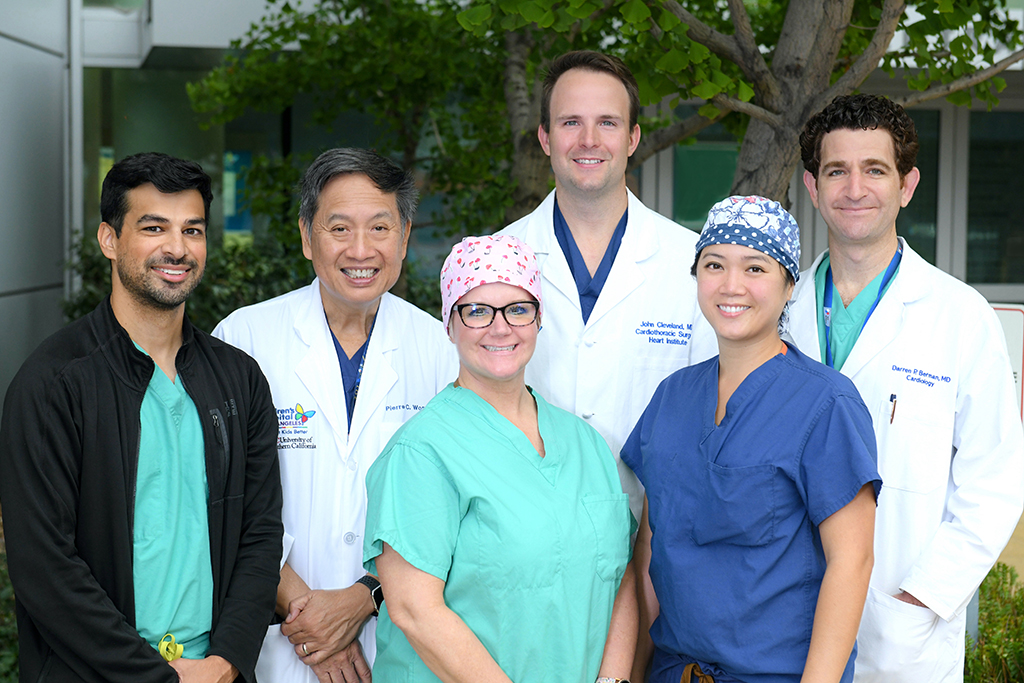 CHLA Cardiac Catheterization Lab pose for team photo