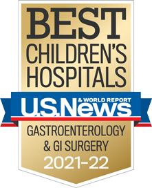 USNWR Badge - Best Children's Hospital - Gastroenterology and GI Surgery